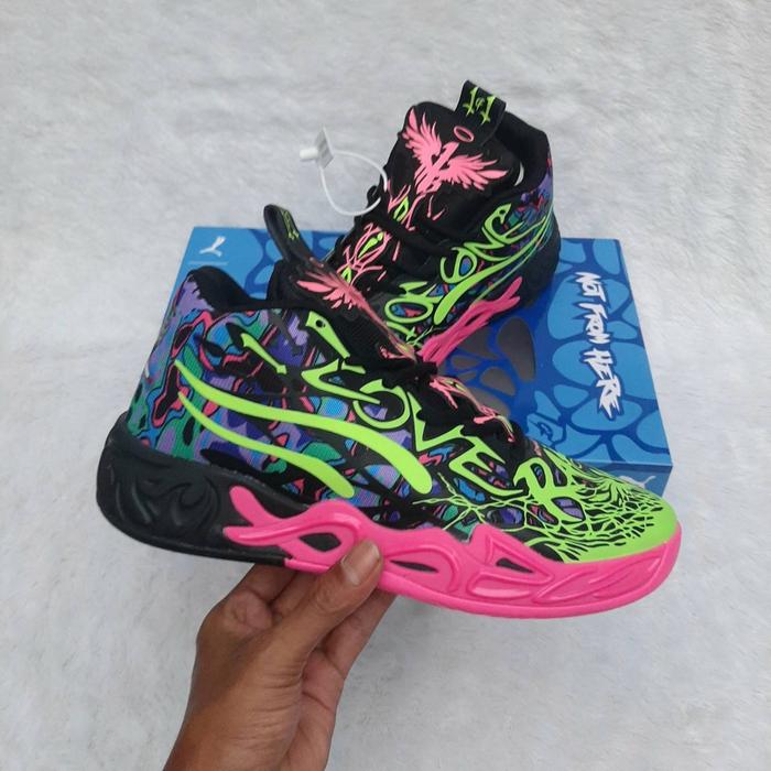 Sepatu Unisex  Puma Lamelo Ball MB 04 Multicolour  Original Guarantee
