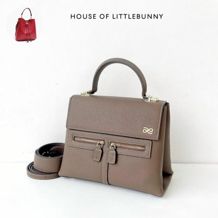shoulder bag tas branded ori 100% thailand li**le bu**y taupe fashion selempang jinjing wanita prelo