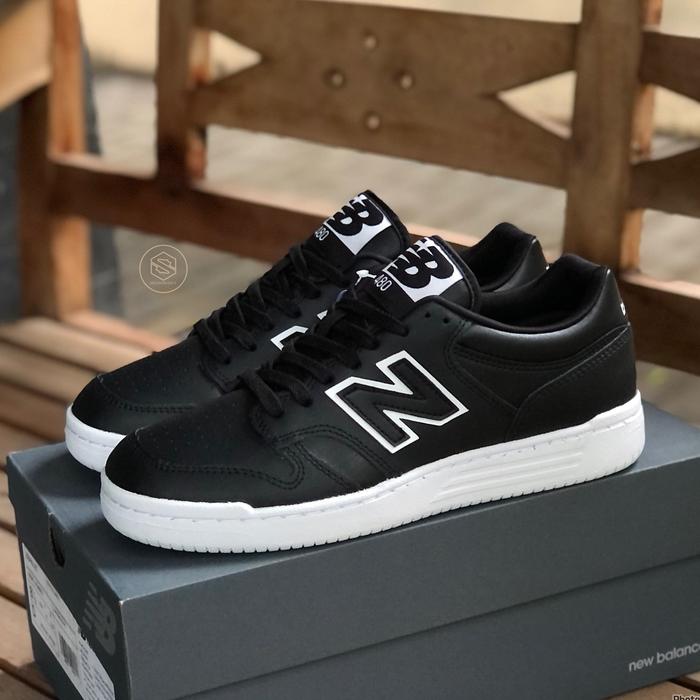 NEW BALANCE CLASSIC NUMERIC BB480LV1 LEATHER BLACK WHITE ORIGINAL