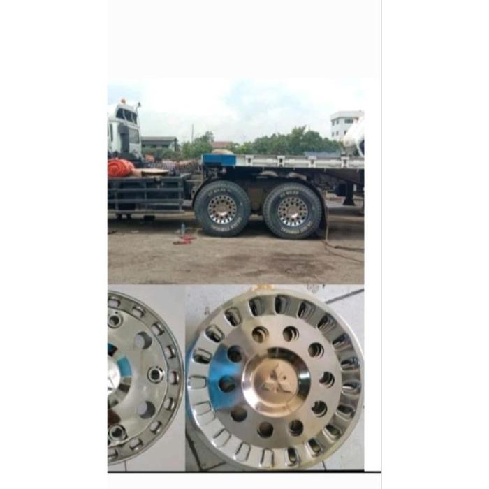 Weldop Truck/Dop Roda Truk Fuso/Hino Ring 20 Lubang 8 Belakang Saja (2Pcs) Terlaris