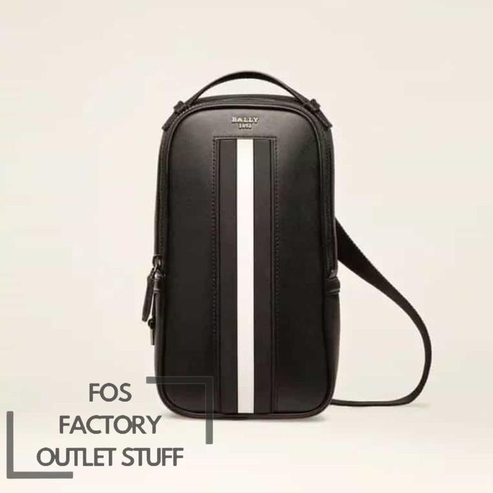 AS PRIA bally SHOULDER BAG SELEMPANG TANIS COATED CANVAS SLING BAG IN COLOR MALIKHO