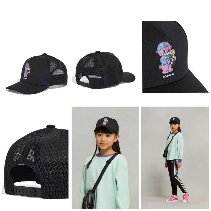 Topi Jaring Anak Adidas YOUTH TRUCKER CAP Original Black IT7344