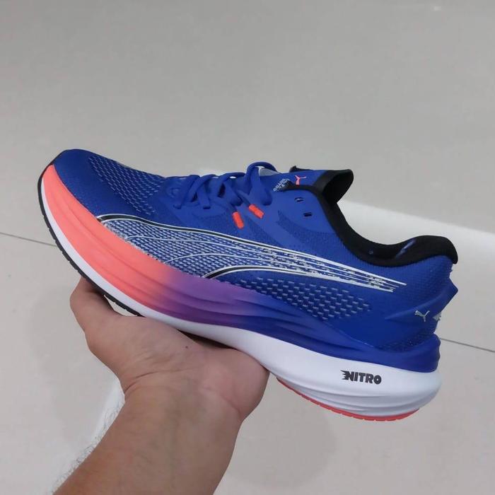 PUMA DEVIATE NITRO 3 - BLUE WHITE/ORANGE