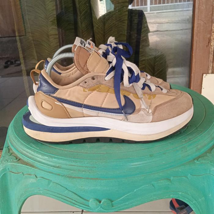 sepatu second branded nik€ sacai vaporwaffle sesame blue void size 43 original authentic