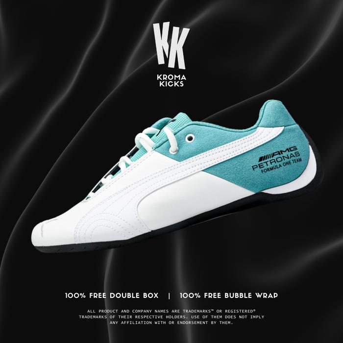 Puma Mercedes-Amg Petronas F1 X Future Cat Og White / White / Spectra Green Sneaker 307891-01 (Size 