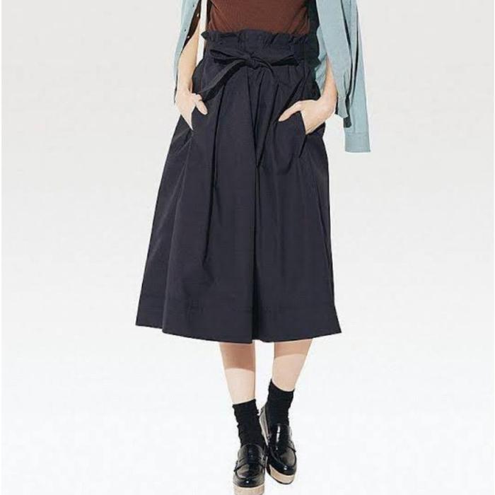 UNIQLO skirt belt women's Navy