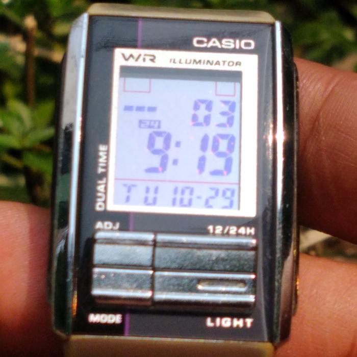 Jam casio iluminator, tali stainlees