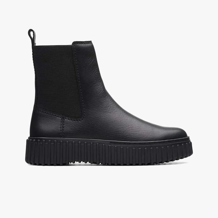 CLARKS Torhill Maple Original Sepatu Boots Wanita Leather - Black