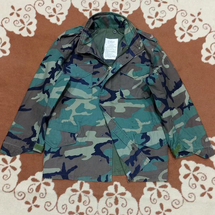 jaket outer army camo lapangan pria TRU SPEC M65 sz XL