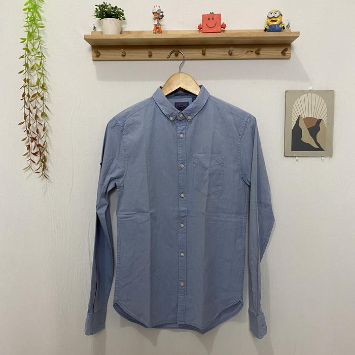 Kemeja panjang pria superdry original size S