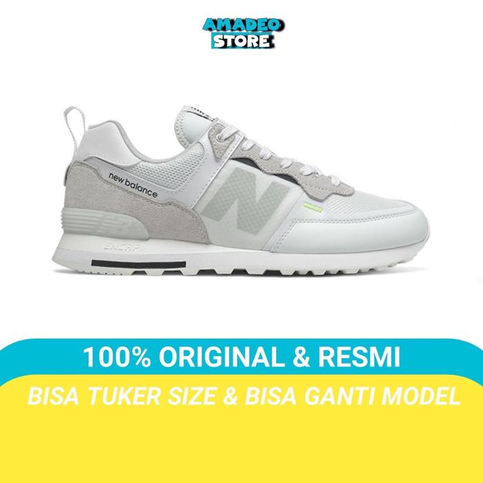 Sepatu Nb ML574IDE Balance ML574IDE White Grey Original Bnib / sneakers wanita
