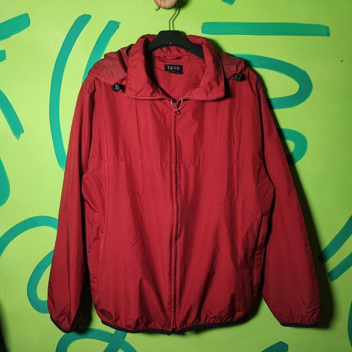 Jaket Parasut Olahraga Outdoor / Quick Dry Sport Jacket - IZOD PACKABLE - Windbreaker Premium - Orig