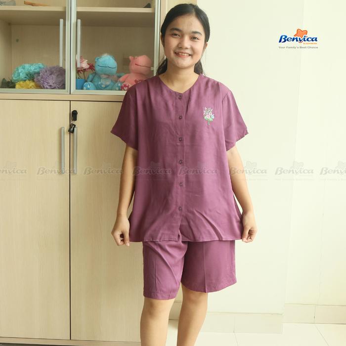 BAJU TIDUR SETELAN CELANA PENDEK RAYON TWILL PREMIUM AMRO