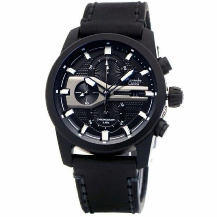 Alexandre Christie AC 6562 Full Black MCLIPBA Jam Tangan Pria
