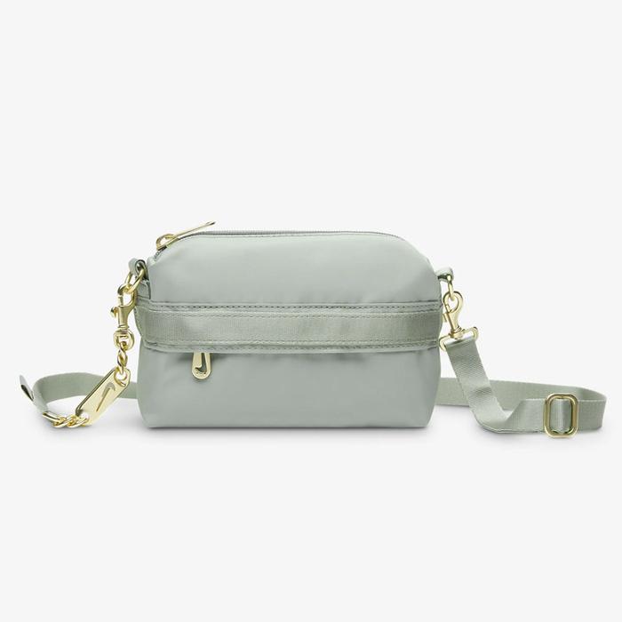 Tas NIKE Wanita Futura Luxe Crossbody Mini Sling Bag Jade Horizon Gold ORIGINAL