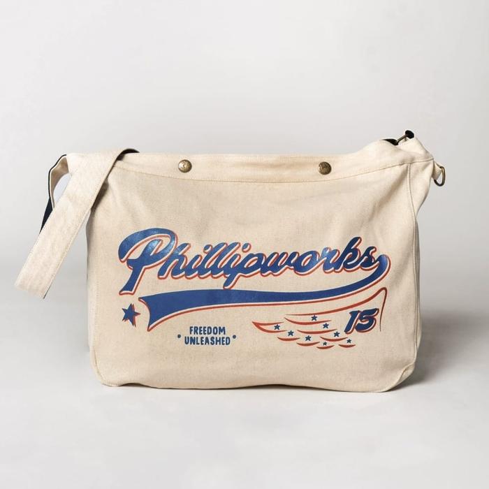 WAIST BAG PHILLIP WORKS WHITE MESSENGER TAS SELEMPANG ORIGINAL PW