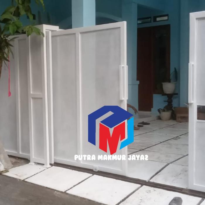 pagar dorong perforated, pagar lipat
