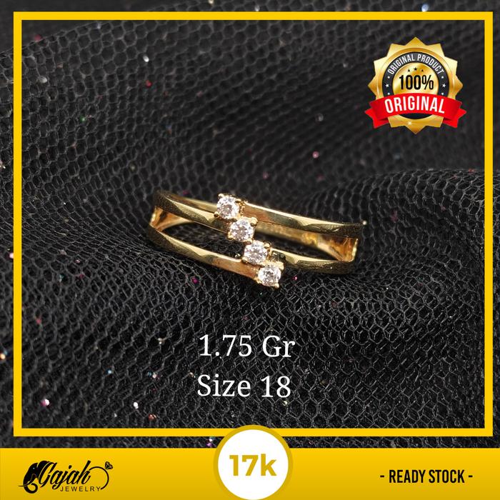 Cincin Emas 17K 1.75 Gr Kadar 750 2679
