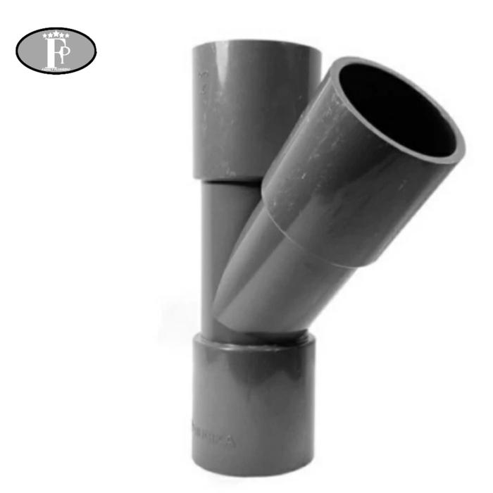 WAY Y 45° 4x2 INCH AW RUCIKA TY TEE WAY TEEY Y Y-BRANCH Y - BRANCH 45° 45 DERAJAT PVC DN100x50 4x2" 