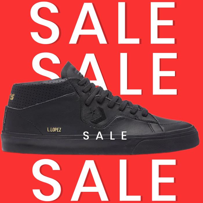 Sepatu Sneakers CONVERSE Louie Lopez Pro Mid triple black A05089C ORIGINAL 100% LEGIT BARANG RESMI!!