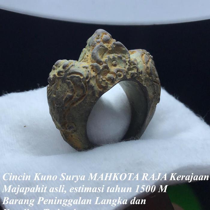 Cincin Kuno Asli Peninggalan Jaman Majapahit 1500M Asli Mahkota Raja