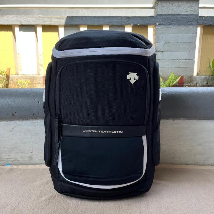 ransel tas second descente hitam pria wanita muat leptop untuk kerja sekolah olahraga outdoor travel