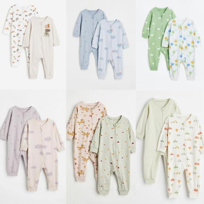 RESTOCK! sleepsuit bayi unisex hm