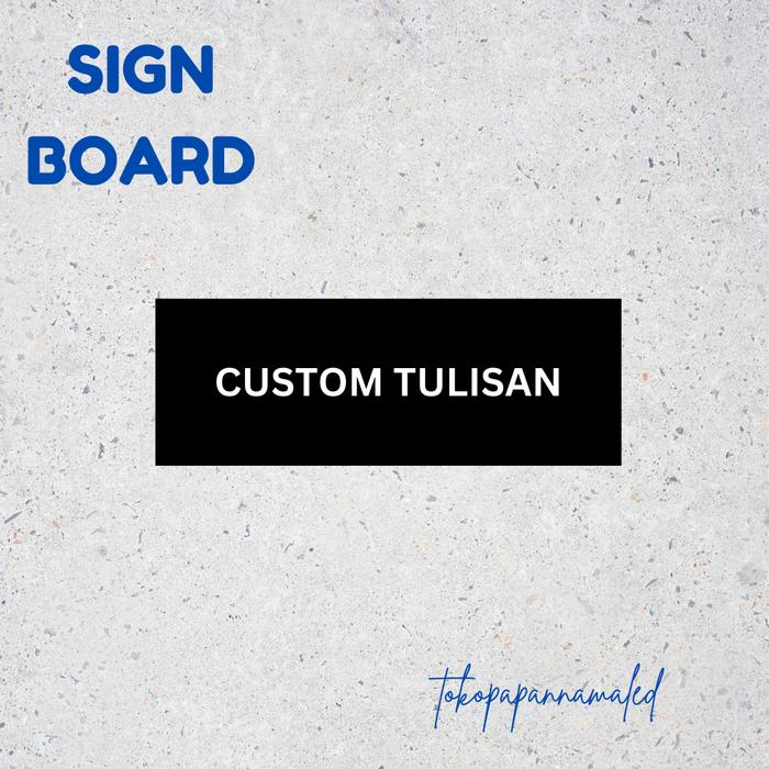 Papan Nama Custom Sign Board Nama Ruangan 3d Print Papan nama Ruangan Kantor Nomor Kos Nomor Kamar N