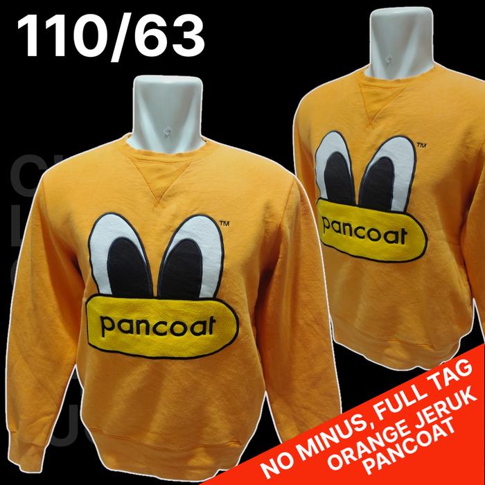 Sweater Orange Pancoat Original/Crewneck Pancoat Orange Original,Bekas