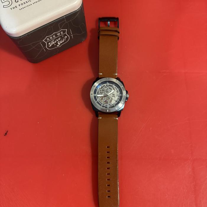 Jam Tangan Pria Fossil Watch Skeleton (like new) Automatic