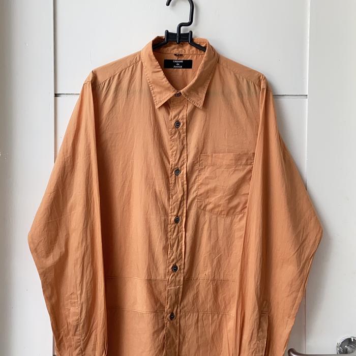 Issey Miyake CABANE DE ZUCCA Orange Shirt