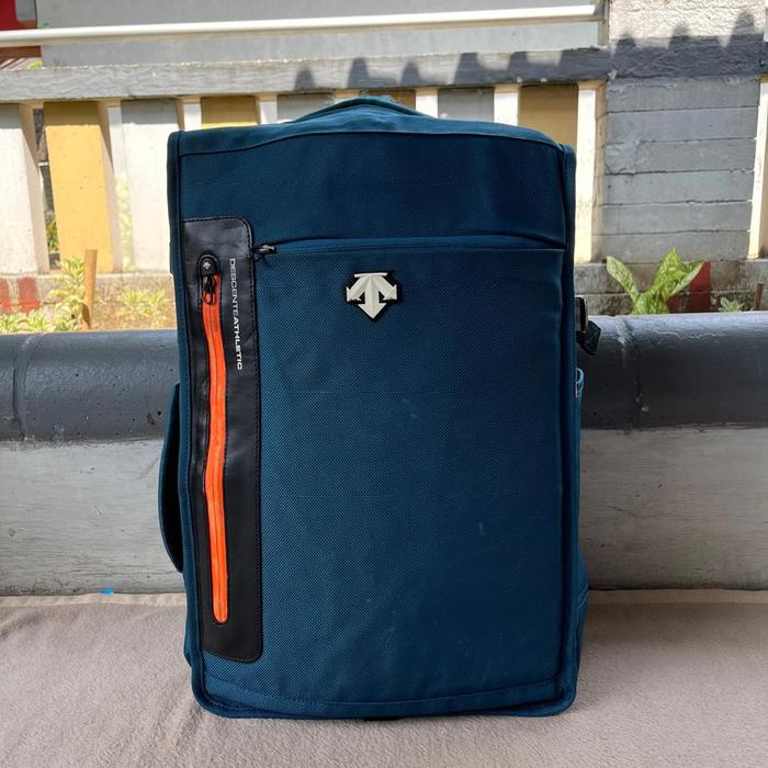 ransel tas second descente navy pria wanita muat leptop untuk kerja sekolah olahraga outdoor traveli