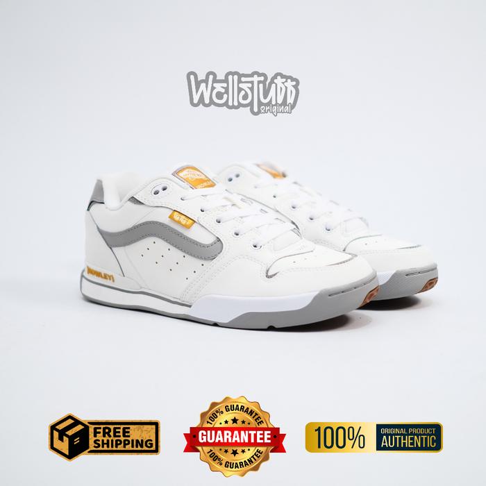 Sepatu Sneaker Vans Rowley Xlt White Grey Original 100%