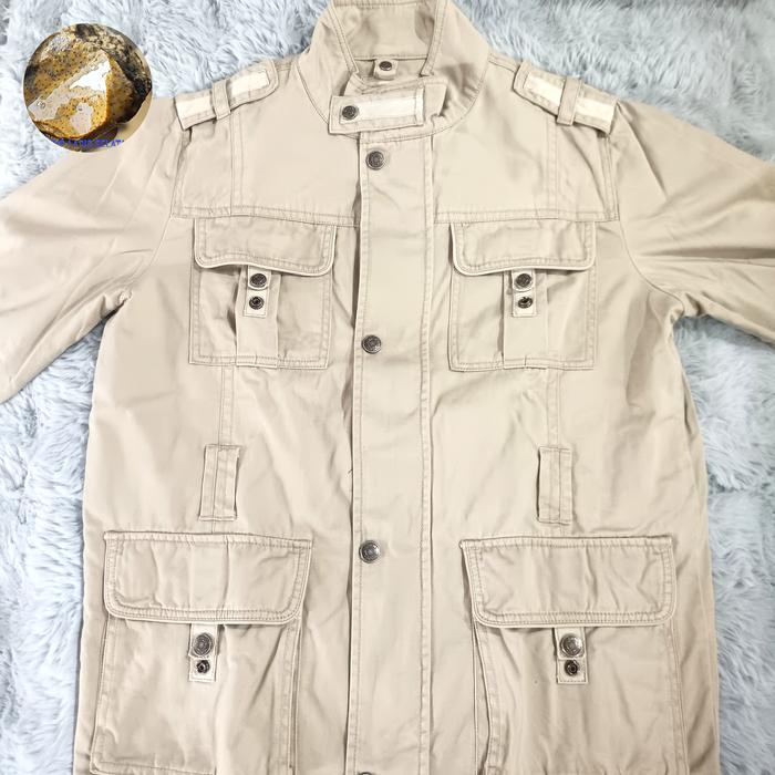 Jaket Palka Underwood Soft Jeans - Tebal Light Cream M to L Sporty