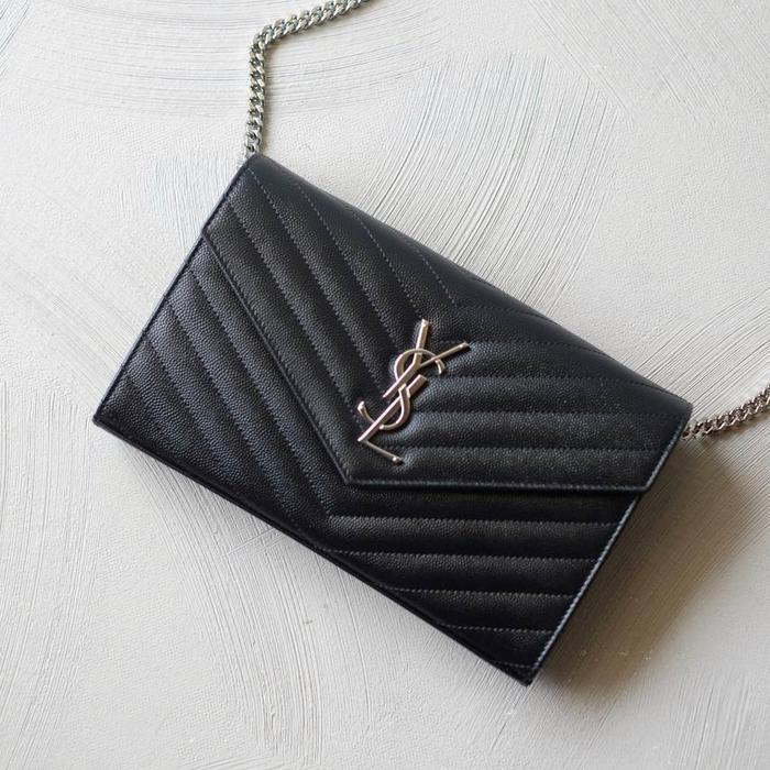 YSL Saint Laurent wallet on chain woc
