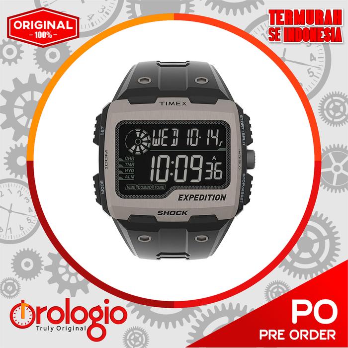 Jam Tangan Timex Men's Expedition Grid Shock Quartz Resin Strap TW4B24900VQ
