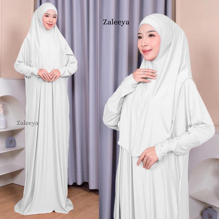 Mecca Abaya Set Hijab Gamis Syari Terbaru Bahan Jersey Premium Umroh Abaya Daily Busui Friendly Musl