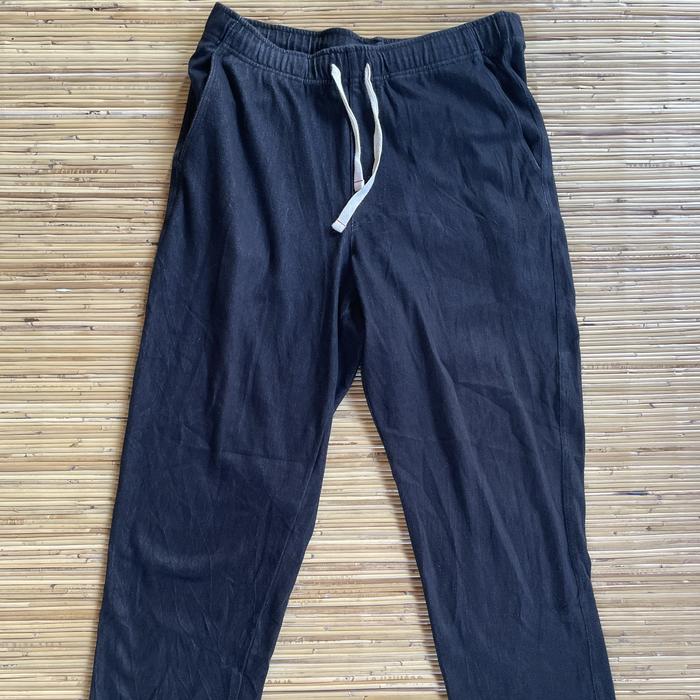 Celana Panjang Uniqlo Jeans Pants Uj Ut Hitam Black Second