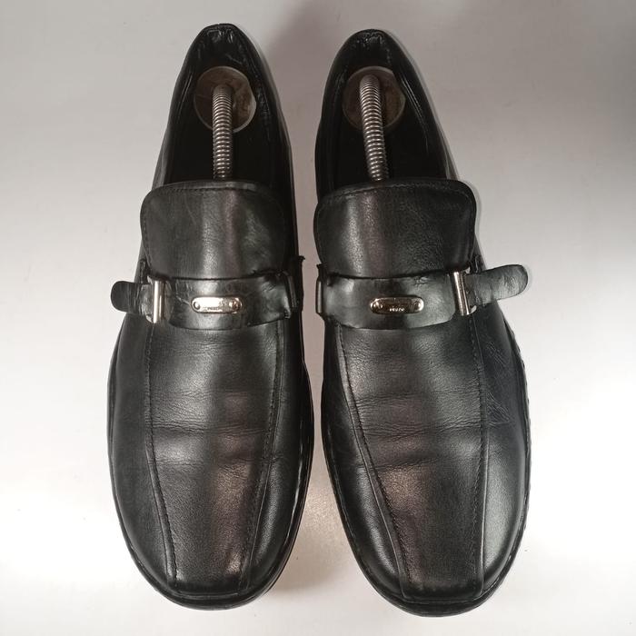 Prada original leather loafers 42 size man shoes