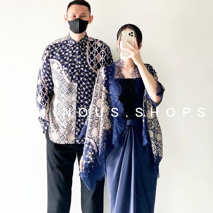 Couple Kebaya Batik Couple Kebaya Navy Kebaya Batik Kebaya Viscose Kebaya Modern Kebaya Wisuda Outer