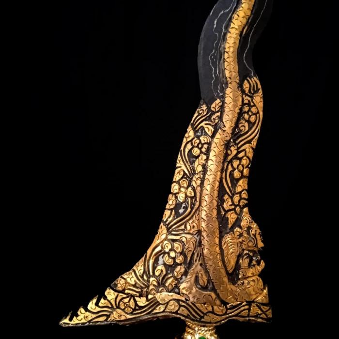 Keris Naga Gini Pamor Kulit Semangka Tangguh Kamardikan Garap Alus