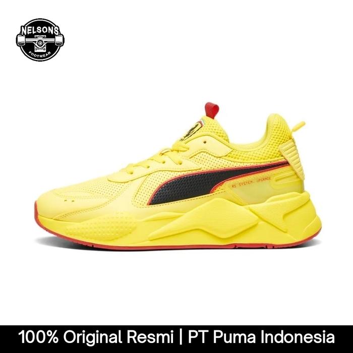 PUMA x FERRARI SPORTSWEAR RS-X SHOES ORIGINAL UNISEX - SPEED YELLOW/ROSSO CORSA 30781802