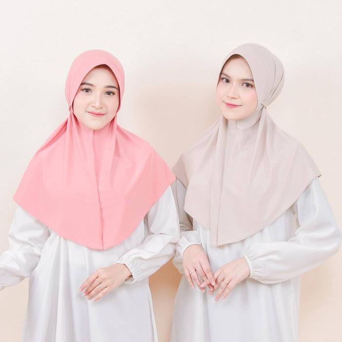 PS Talitha Hijab Bergo Tali Kepang Ulir Jersey Daily Hijab Olahraga