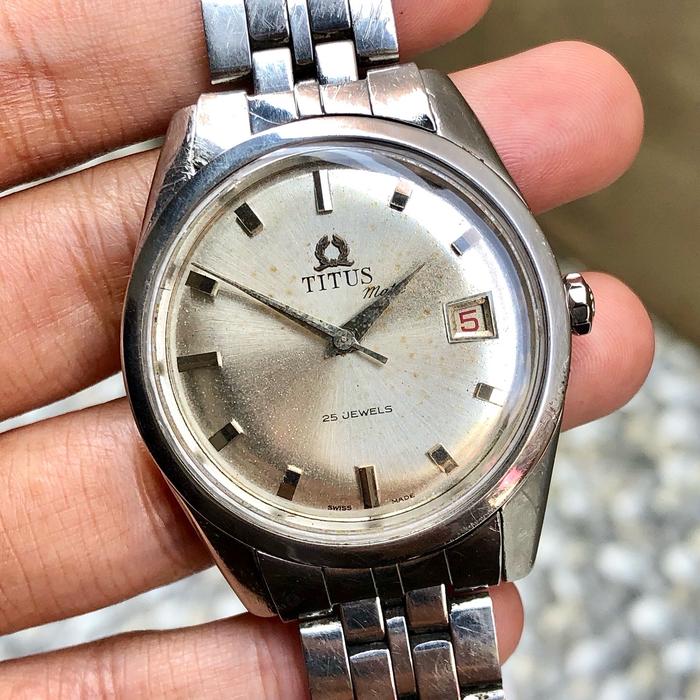 V TITUS MATIC DATE 25JEWELS