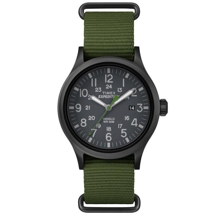 Jam Timex TW4B04700, Timex Prabowo Men's "Expedition" Green Nylon Original
