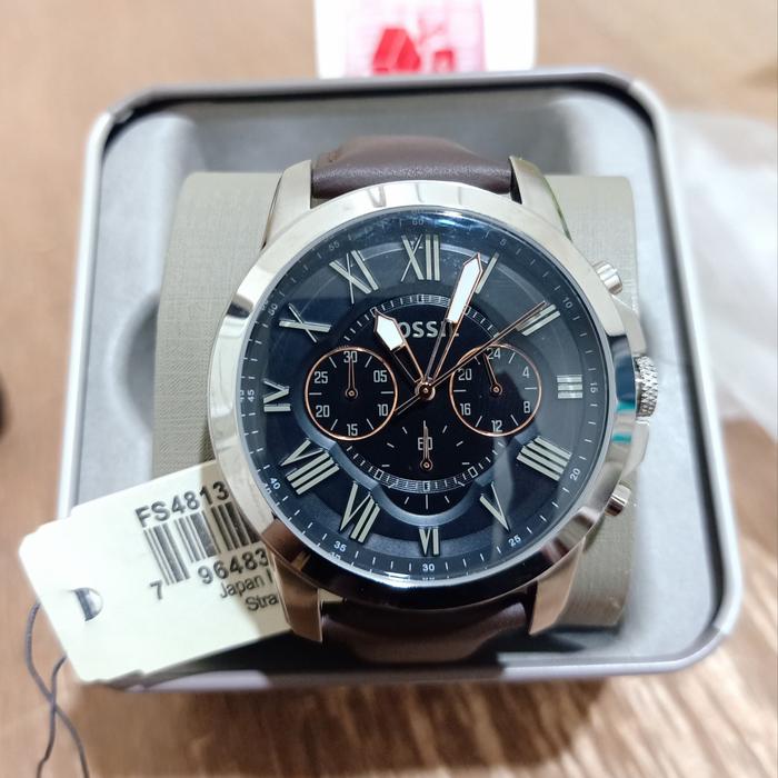 Jam Tangan Pria FS4813 Chrono Kulit Stainless Steel