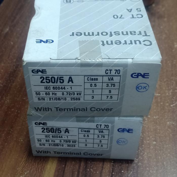 CT GAE CT 70 250 A 250/5A ORIGINAL
