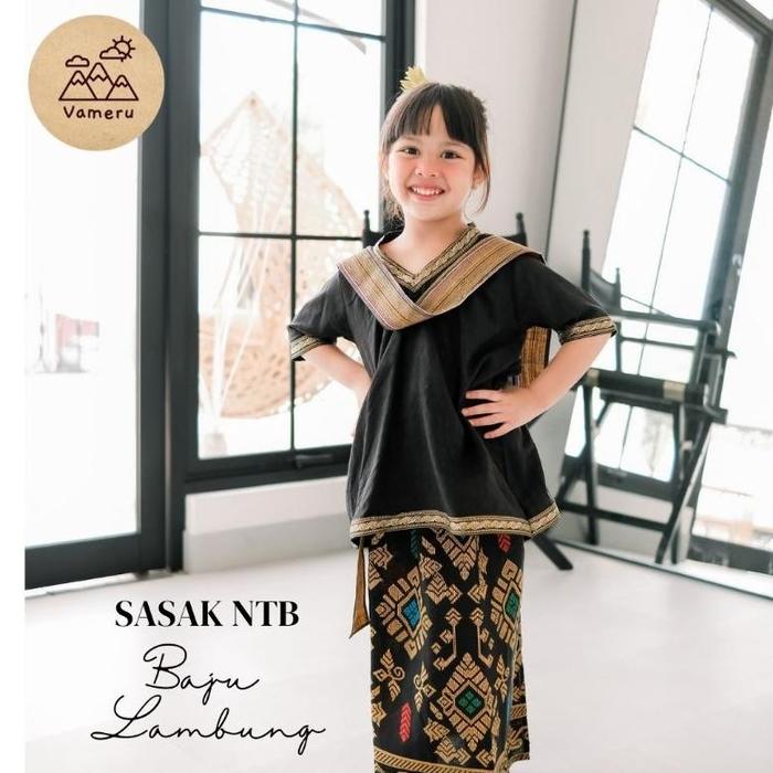 BAJU LAMBUNG ANAK ADAT SASAK NTB LOMBOK PAKAIAN ADAT SUKU SASAK
