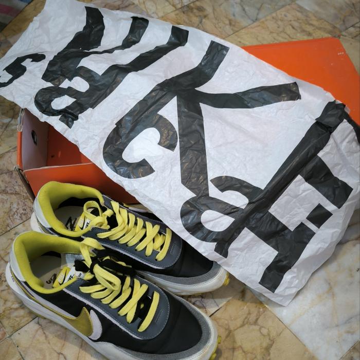NIKE LD Waffle Sacai x Undercover - Black and Bright Citron - Black Yellow - Size 42