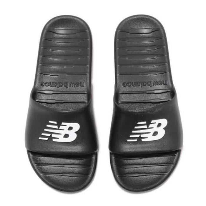 NB New Balance Kids Youth Black Navy Slides Sandals Unisex Men Boys Girls Women 100 Preschool Grades